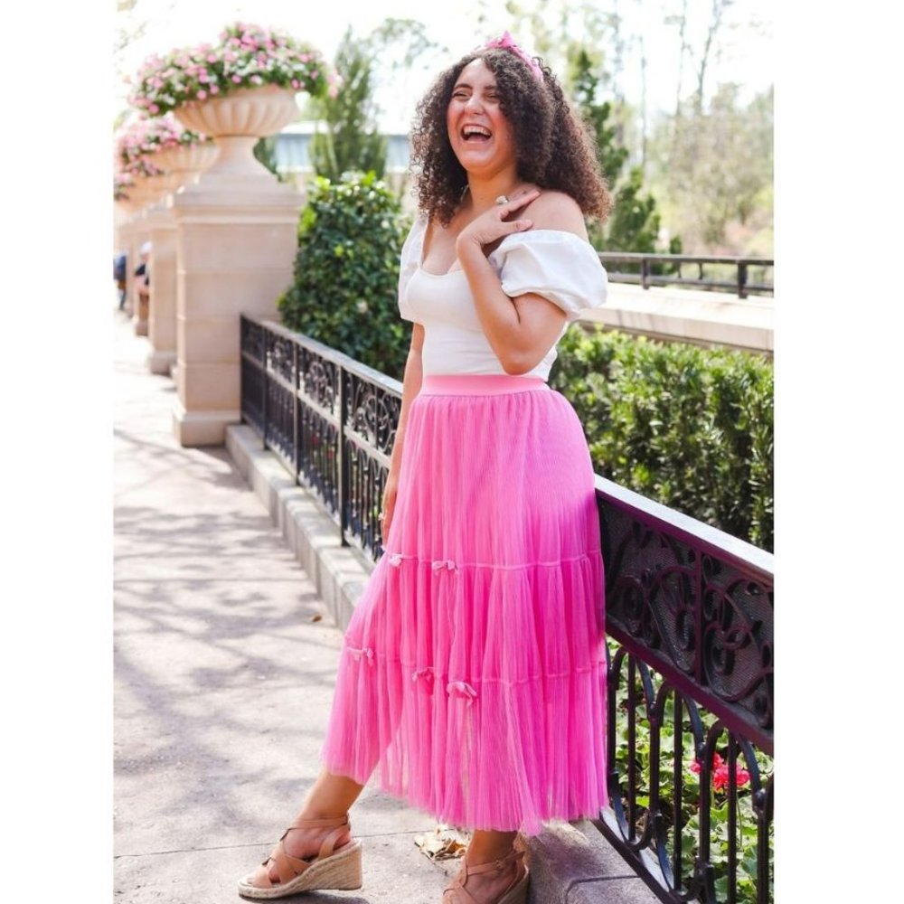 SPRING FEVER TIERED TULLE SKIRT